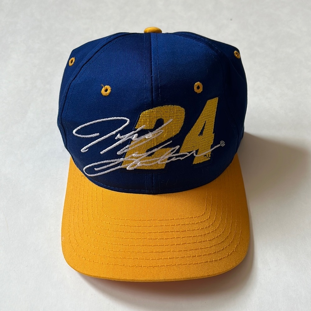 Vintage Jeff Gordon Snapback / Competitors View / Blue - Yellow / Nascar